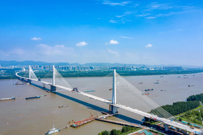 南京长江五桥全景实拍